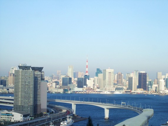 東京ベイコート倶楽部 ２５階～２７階 スパからの眺め（こちらは東京タワーが見えます）